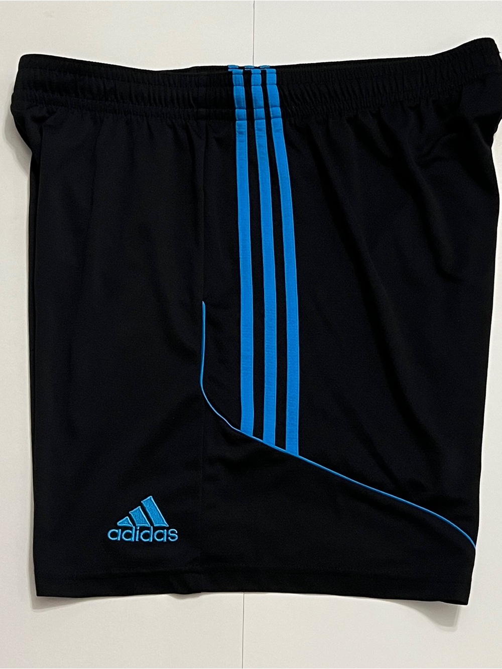 Men's Adidas Climalite Athletic Shorts Black & Turquoise Size XL